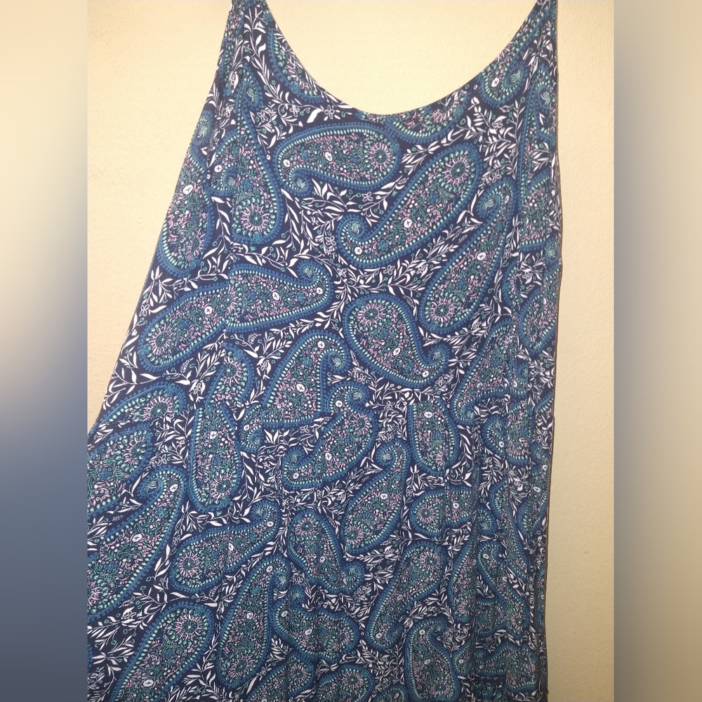 Old Navy Paisley Print Slip Dress
